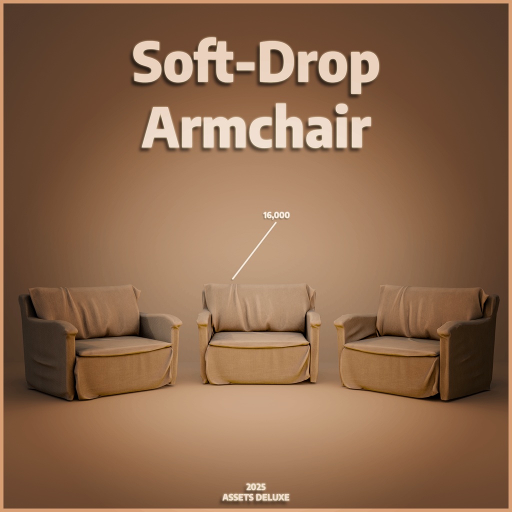 Soft-Drop Armchair | VRChat