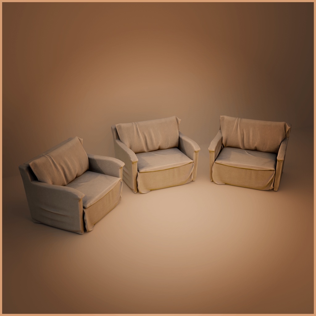 Soft-Drop Armchair | VRChat