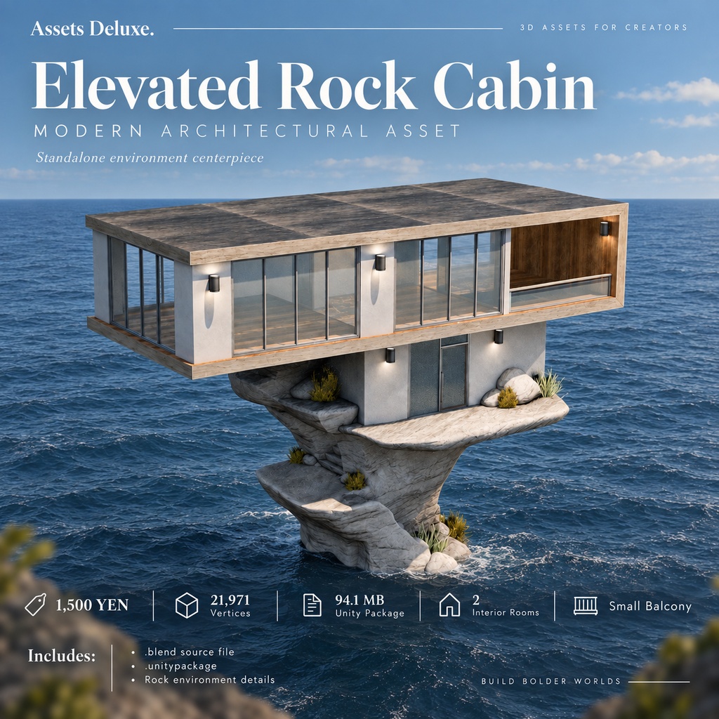 Elevated Rock Cabin [VRChat]