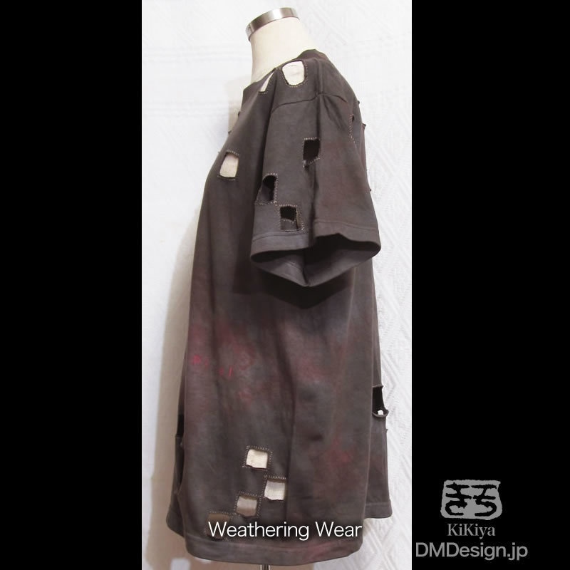 (M)アートTシャツコンセプト「Lost Pixel」(錆び色)(1-244)