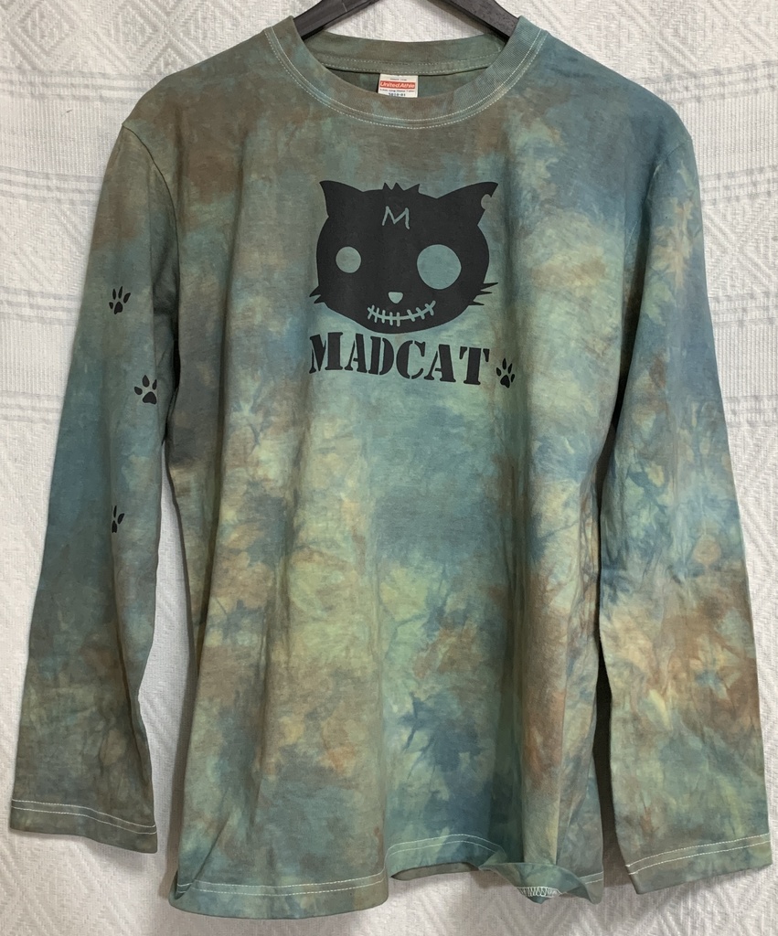 (S、L)手染め一点もの「迷彩風」長袖Tシャツ(1-275(L)、278(S))