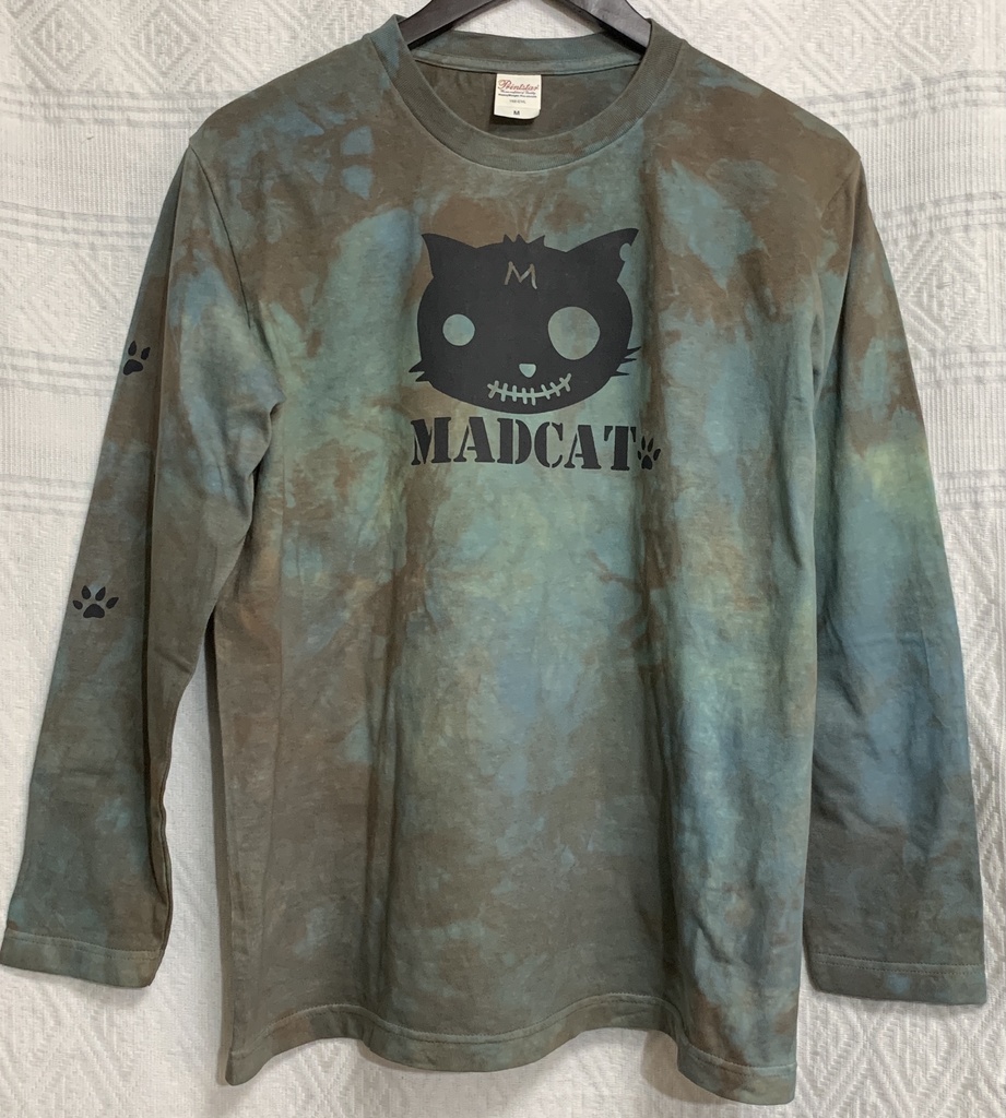 (S、L)手染め一点もの「迷彩風」長袖Tシャツ(1-275(L)、278(S))