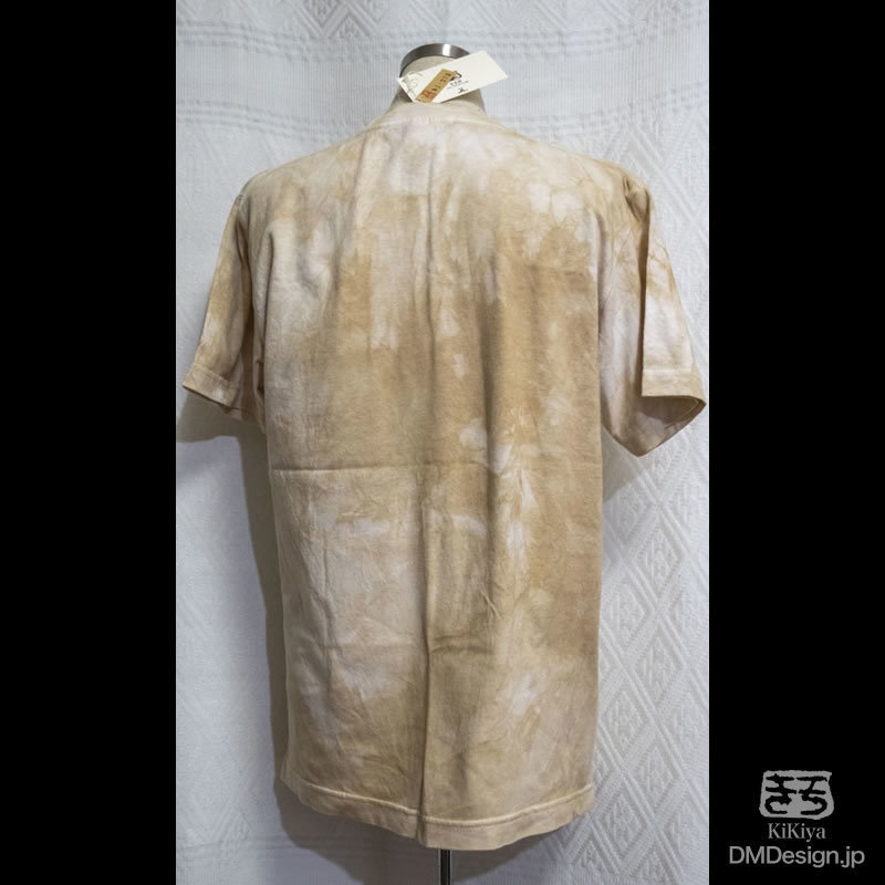 手染め+プリント一点もの「アマビエ」半袖Tシャツ