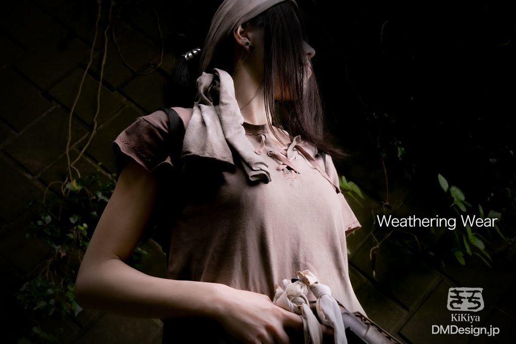 (L相当)手染め一点ものファンタジーウェア「あの服」(青系)(1-291) /LarpLus wear