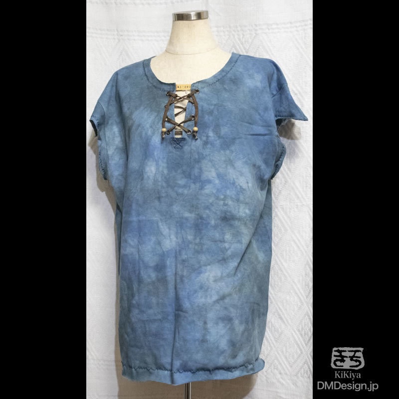 (L相当)手染め一点ものファンタジーウェア「あの服」(青系)(1-291) /LarpLus wear