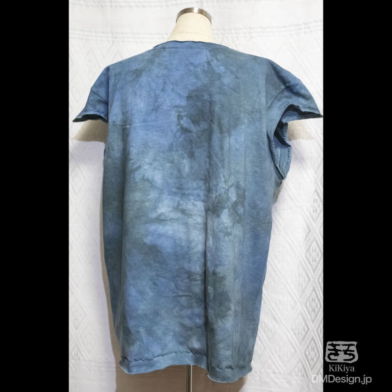 (L相当)手染め一点ものファンタジーウェア「あの服」(青系)(1-291) /LarpLus wear