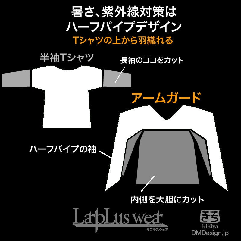 (F)オリジナル手染め一点もの「アームガード(茶)」(5-074)LarpLuswear