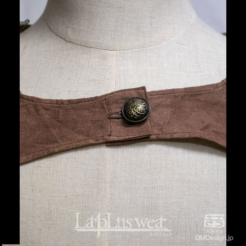 (F)オリジナル手染め一点もの「アームガード(茶)」(5-074)LarpLuswear