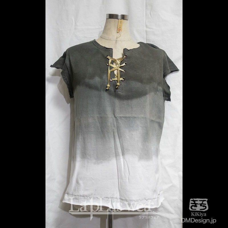 (S相当)手染め一点ものファンタジーウェア「あの服」(グレーグラデ)(1-407)/LarpLus wear