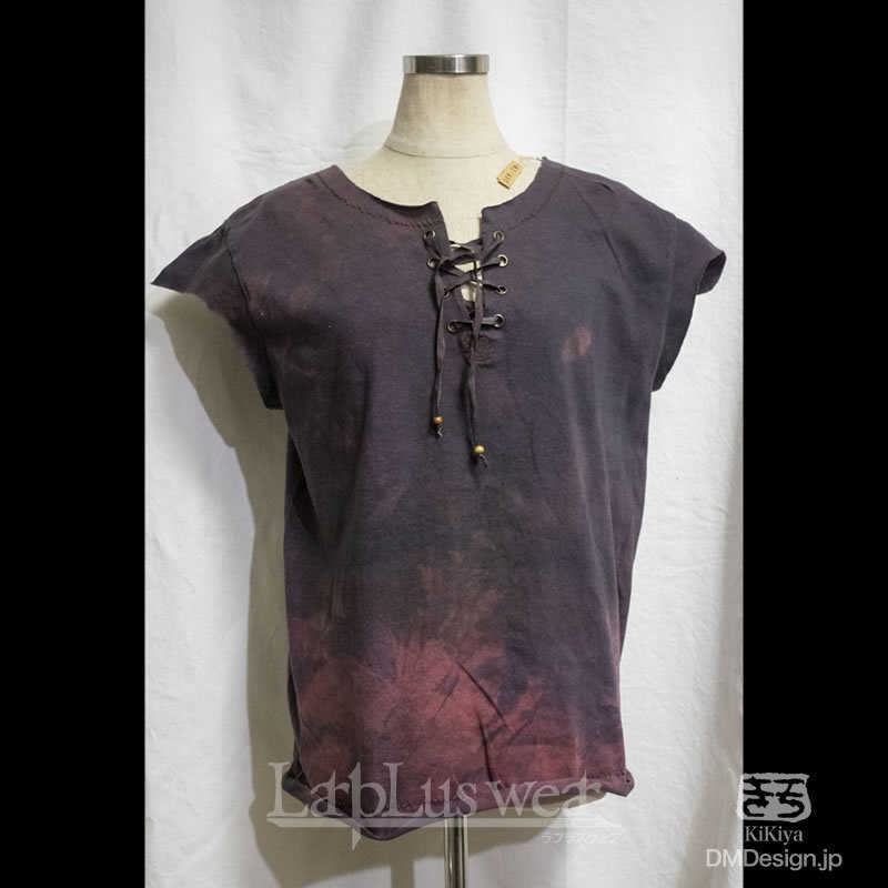 (S相当)手染め一点ものファンタジーウェア「あの服」(黒赤)(1-430)/LarpLus wear