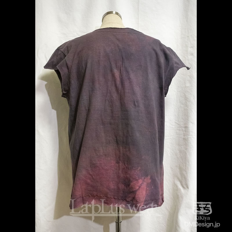 (M相当)手染め一点ものファンタジーウェア「あの服」(黒赤)(1-431)/LarpLus wear