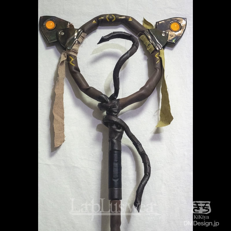 一点もの自照式「魔法使いの杖 土・木属性イメージ(Gen.4.5)」(7-082)/LarpLus wear