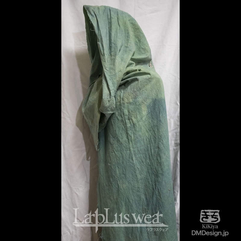 (XL)手染め一点モノ「冒険者マント」(緑)(8-205)/LarpLuswear