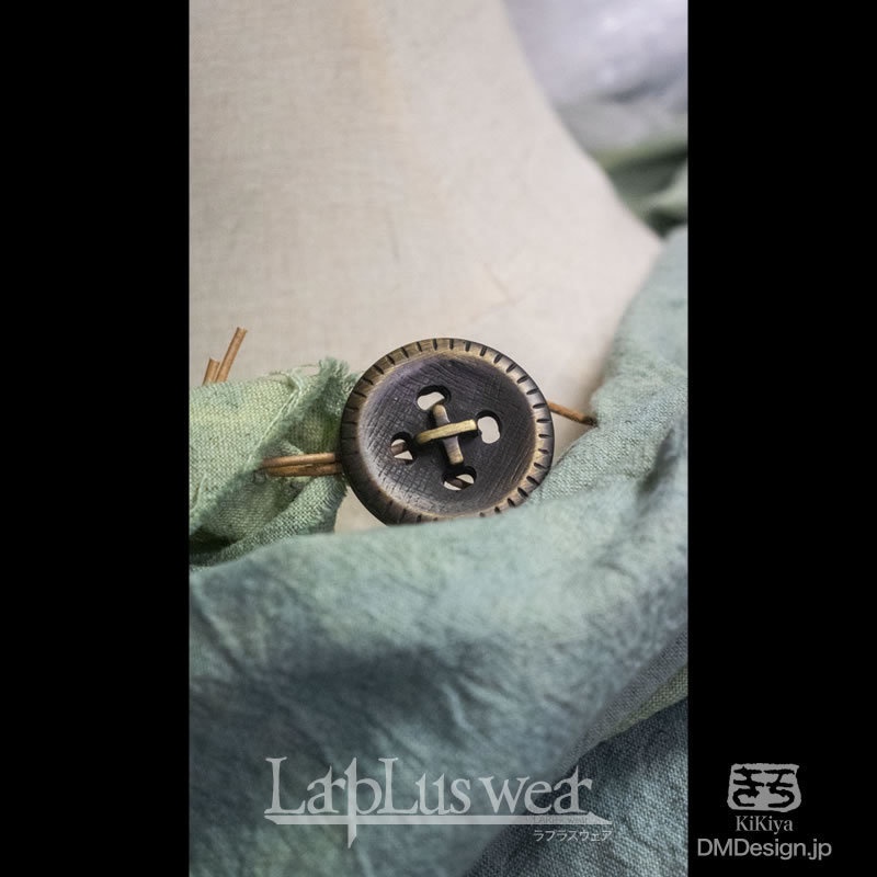 (XL)手染め一点モノ「冒険者マント」(緑)(8-205)/LarpLuswear