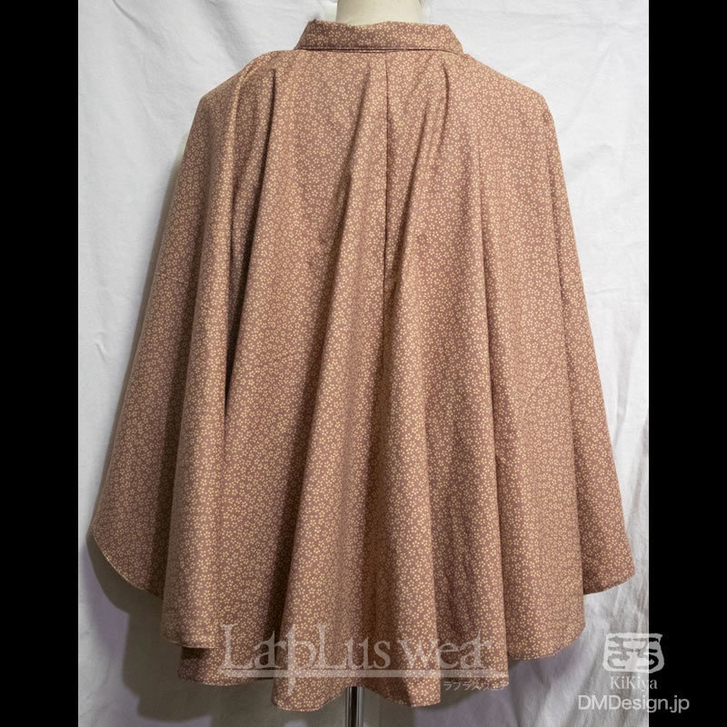 創作ファンタジー和装「インバネス風マント(桜)」(8-258)