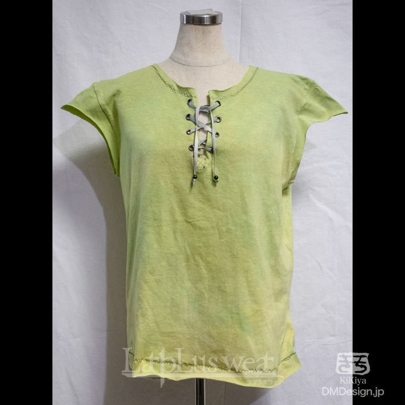 手染め一点ものファンタジーウェア「あの服」(緑)／LarpLus wear