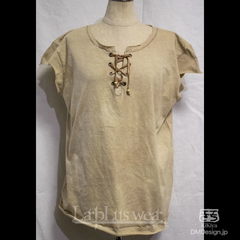 手染め一点ものファンタジーウェア「あの服」(薄茶)/LarpLus wear