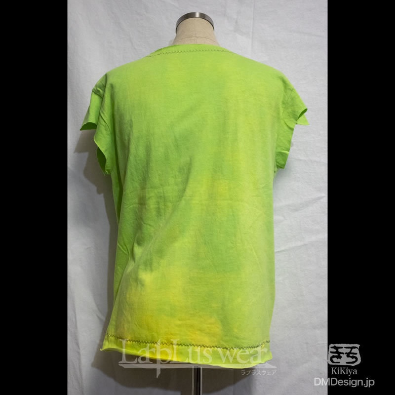 (S相当)手染め一点ものファンタジーウェア「あの服」(緑黄)(1-474)/LarpLus wear