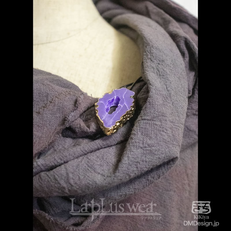 (XL)手染め一点モノ「冒険者マント」(赤黒)(8-272)/LarpLuswear