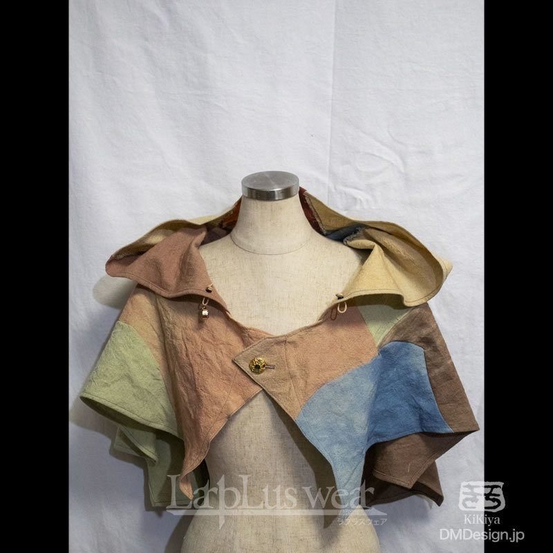 【予告】手染め一点モノ「ケモミミフード」(フランケン)(8-274)/LarpLuswear