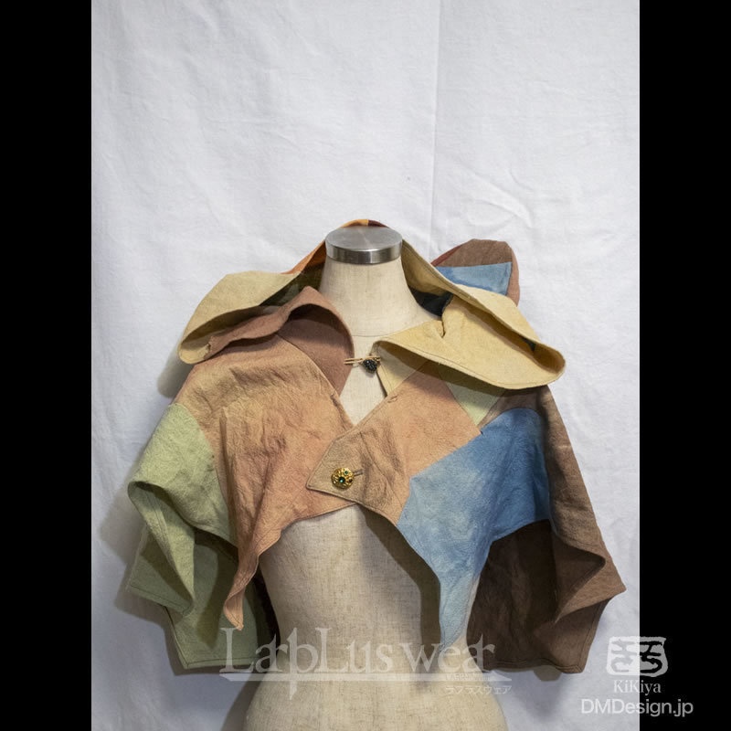 【予告】手染め一点モノ「ケモミミフード」(フランケン)(8-274)/LarpLuswear