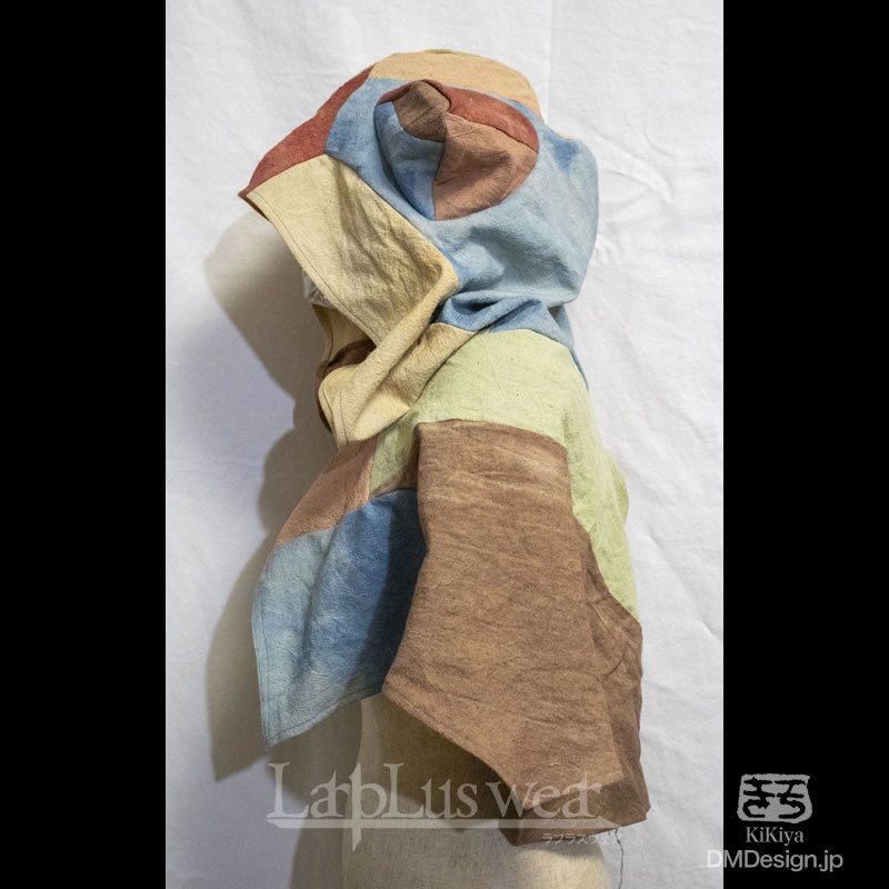 【予告】手染め一点モノ「ケモミミフード」(フランケン)(8-274)/LarpLuswear