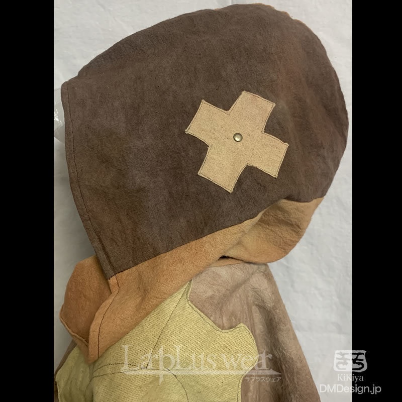 手染め一点モノ「フードケープ」(ドワーフ)(8-277)/LarpLuswear