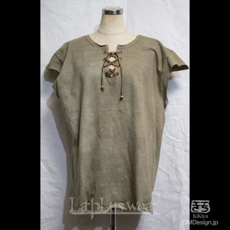 (L相当)手染め一点ものファンタジーウェア「あの服」(グレー)(1-487)／LarpLus wear