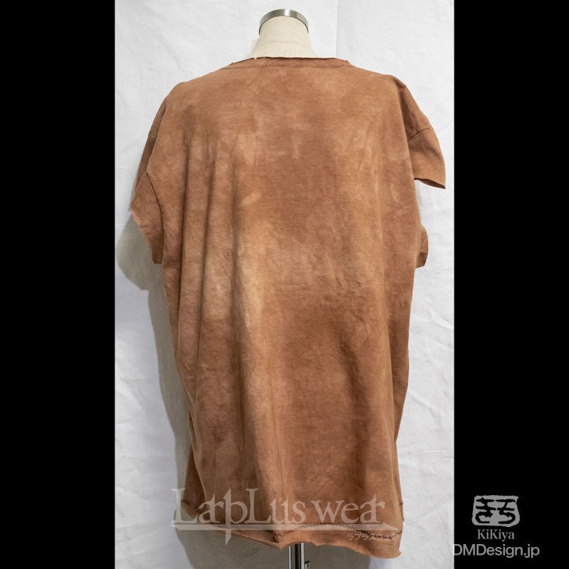 (XL相当)手染め一点ものファンタジーウェア「あの服」(赤茶)(1-488)/LarpLus wear