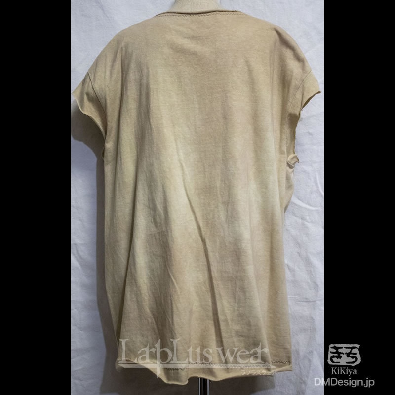 (XXL相当)手染め一点ものファンタジーウェア「あの服」(薄グレー)(1-489)/LarpLus wear