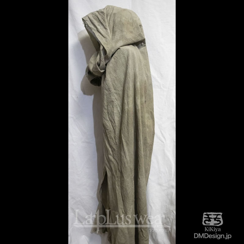 (XL)手染め一点モノ「冒険者マント」(グレー)(8-278)/LarpLuswear