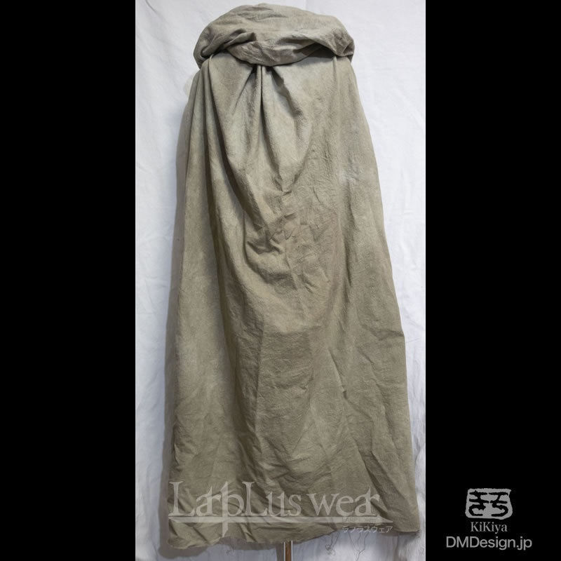 (XL)手染め一点モノ「冒険者マント」(グレー)(8-278)/LarpLuswear