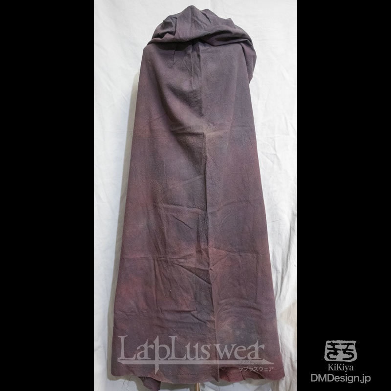 (XL)手染め一点モノ「冒険者マント」(赤黒)(8-273)/LarpLuswear