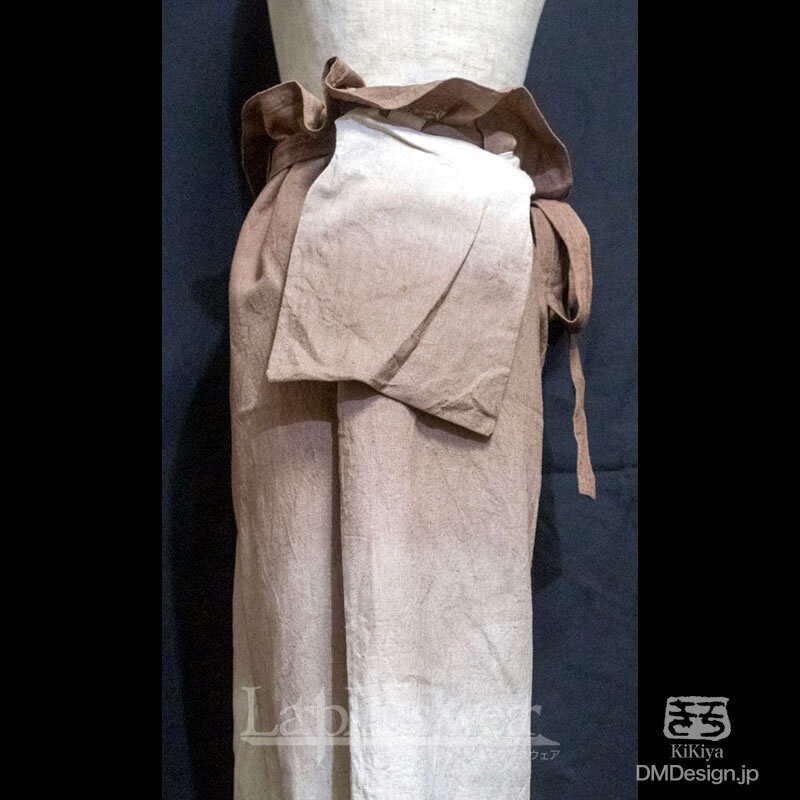 (F)手染め一点もの「あのズボン(茶)」(2-032)/LarpLus wear
