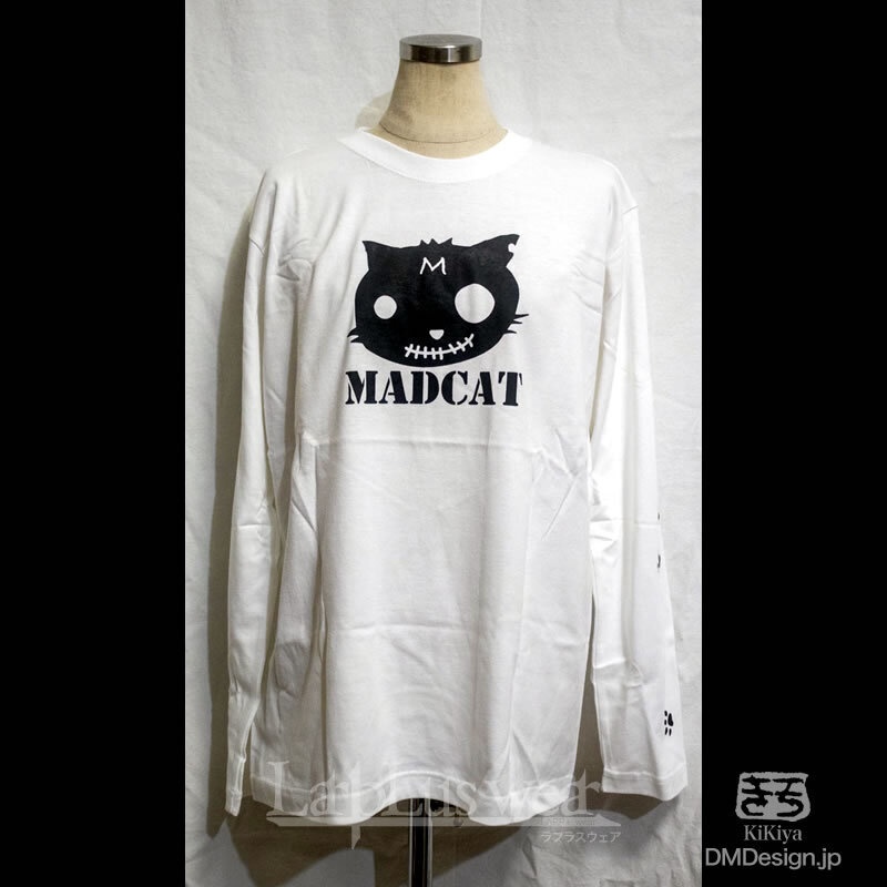 (M)MADCAT Tシャツ「白T」黒猫(1-154)