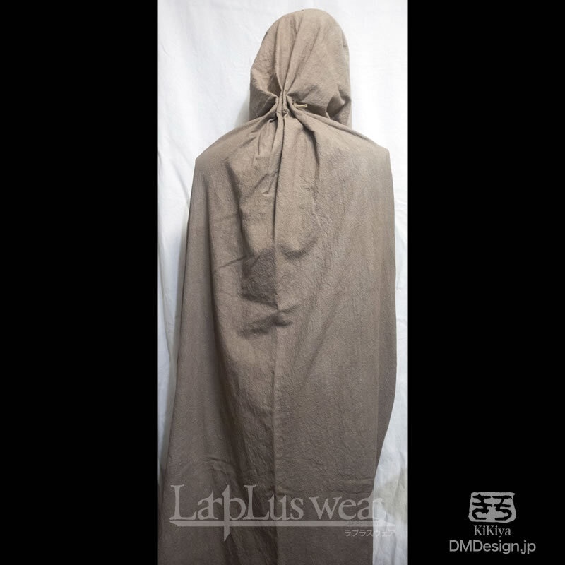 (XL)手染め一点モノ「冒険者マント」(グレーグラデ)(8-288)/LarpLuswear