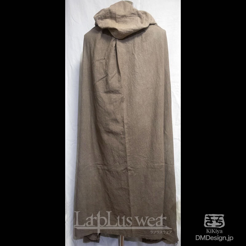 (XL)手染め一点モノ「冒険者マント」(グレーグラデ)(8-288)/LarpLuswear