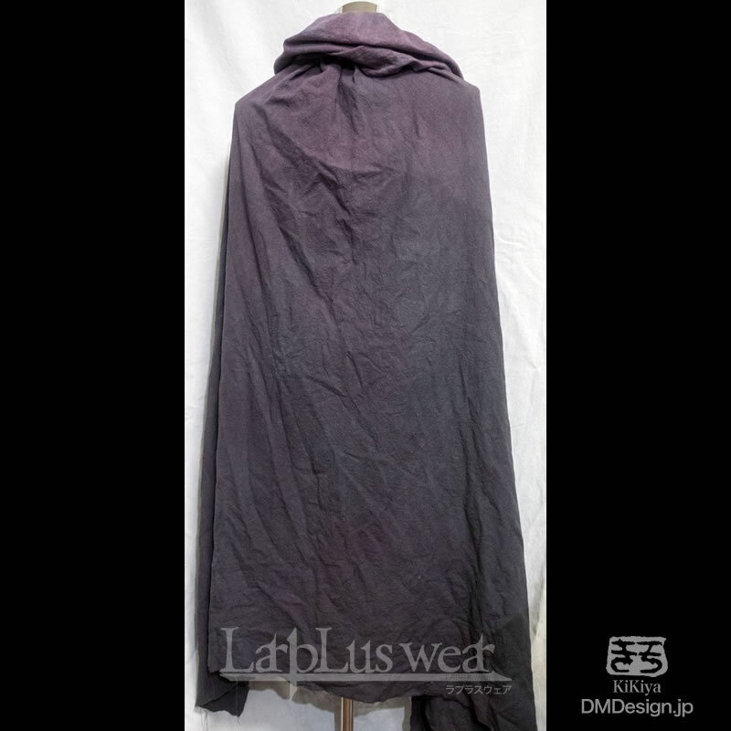 (XL)手染め一点モノ「冒険者マント」(ブラックパープル)(8-289)/LarpLuswear