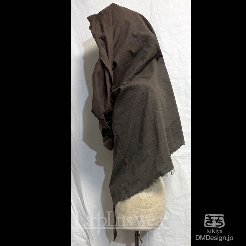 (XLハーフ)手染め一点モノ「冒険者マント」(ブラウングラデ)(8-291)/LarpLuswear