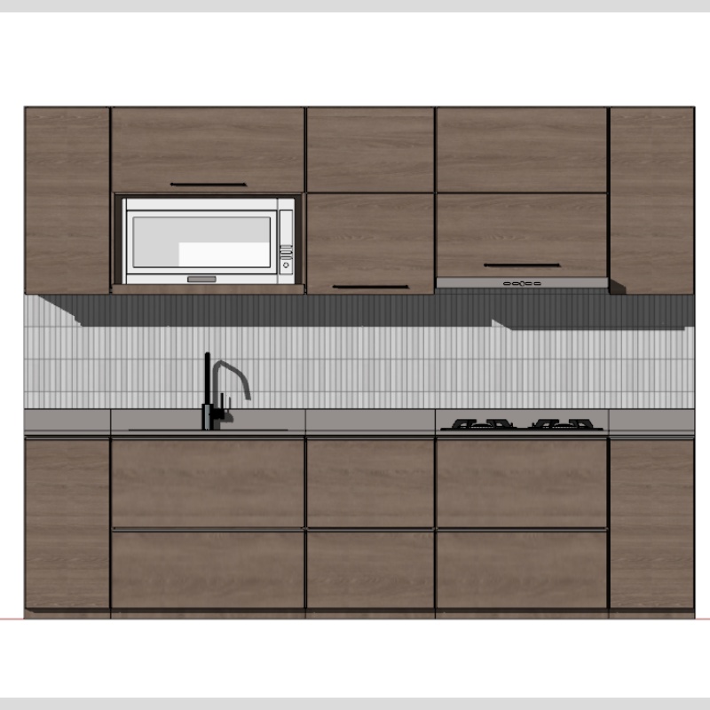 SketchUp 3Dキッチンモデル | 高品質で実用的なデザインソリューション