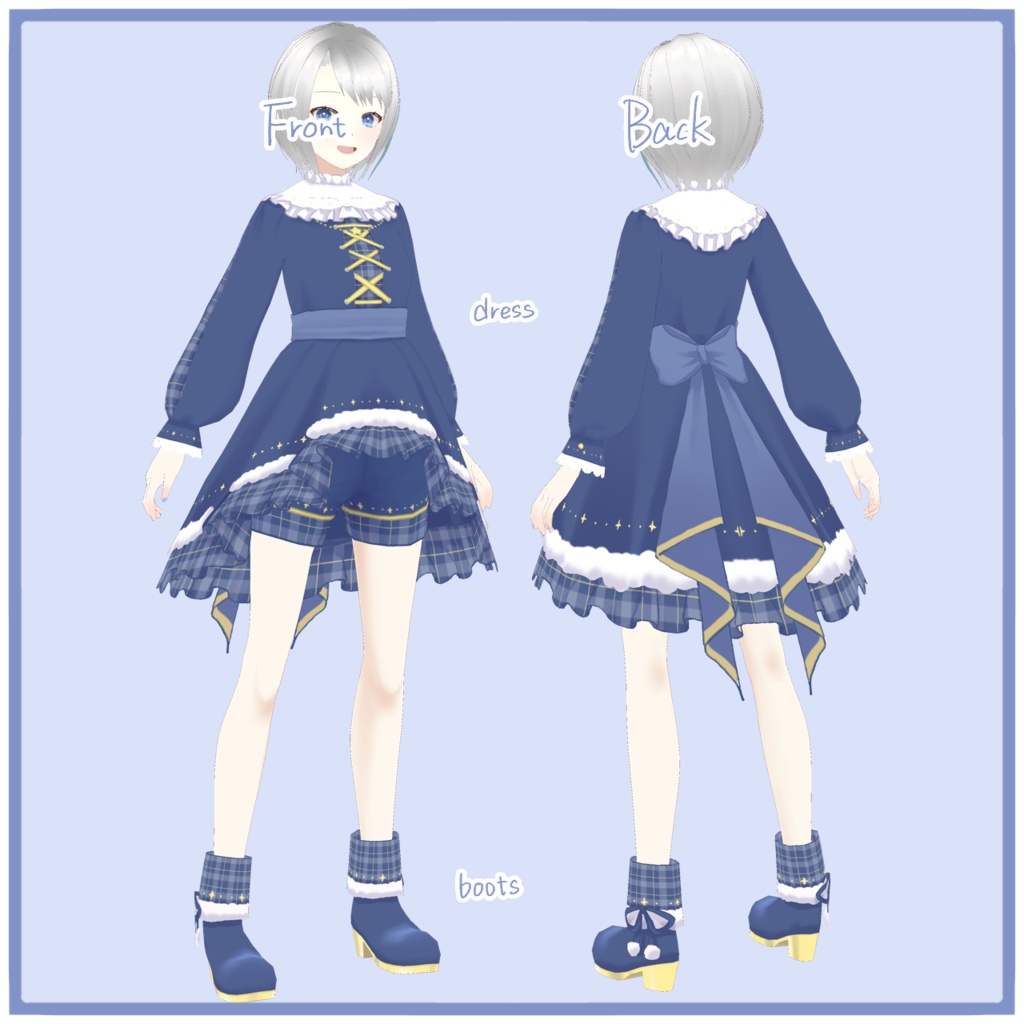 【フリー素材】クリスマス衣装(VRoid版)