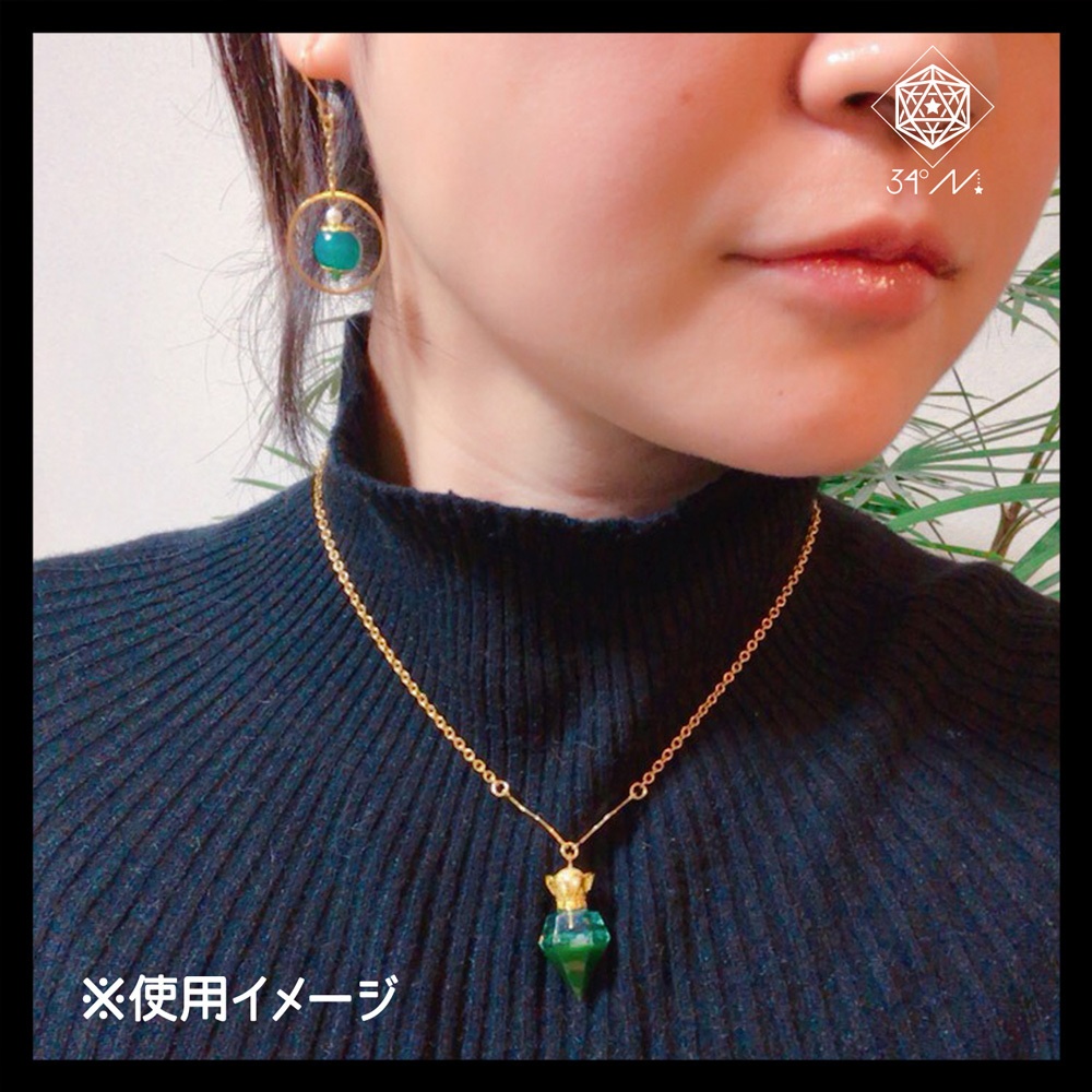 魔動石のネックレス&ピアス