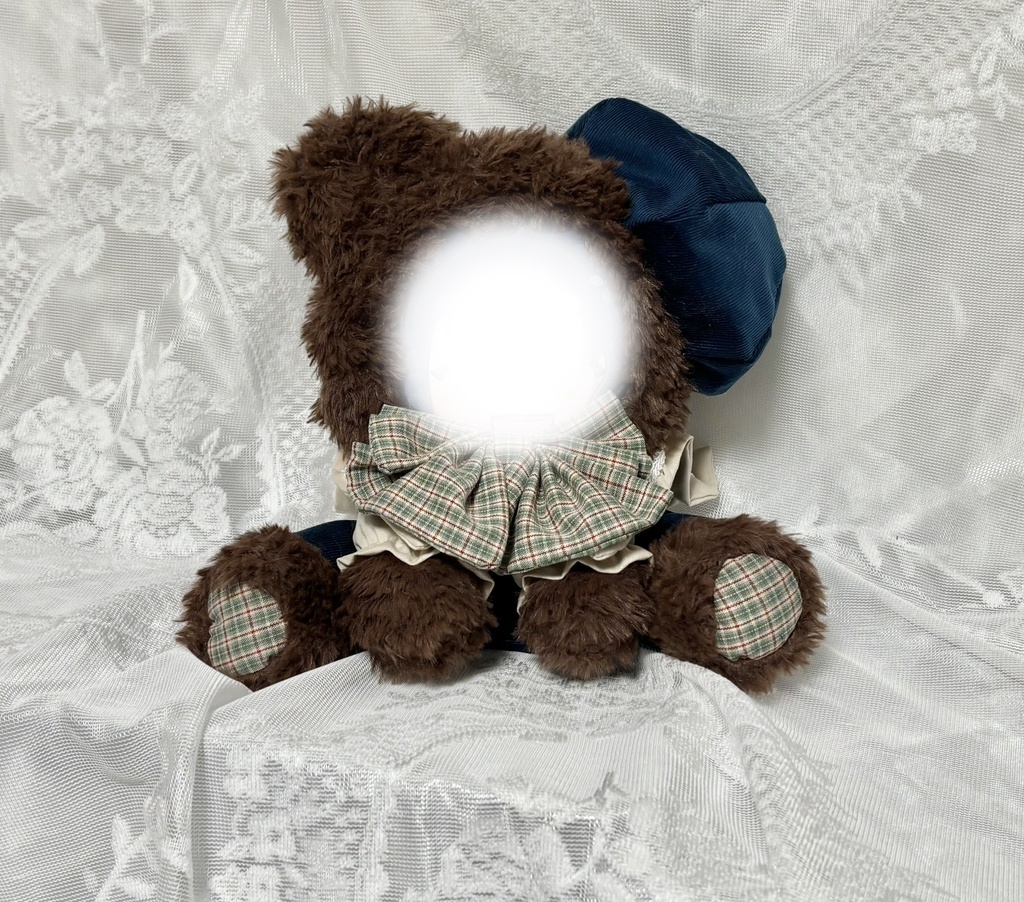くま着ぐるみぬい服 グリーン 20cm用