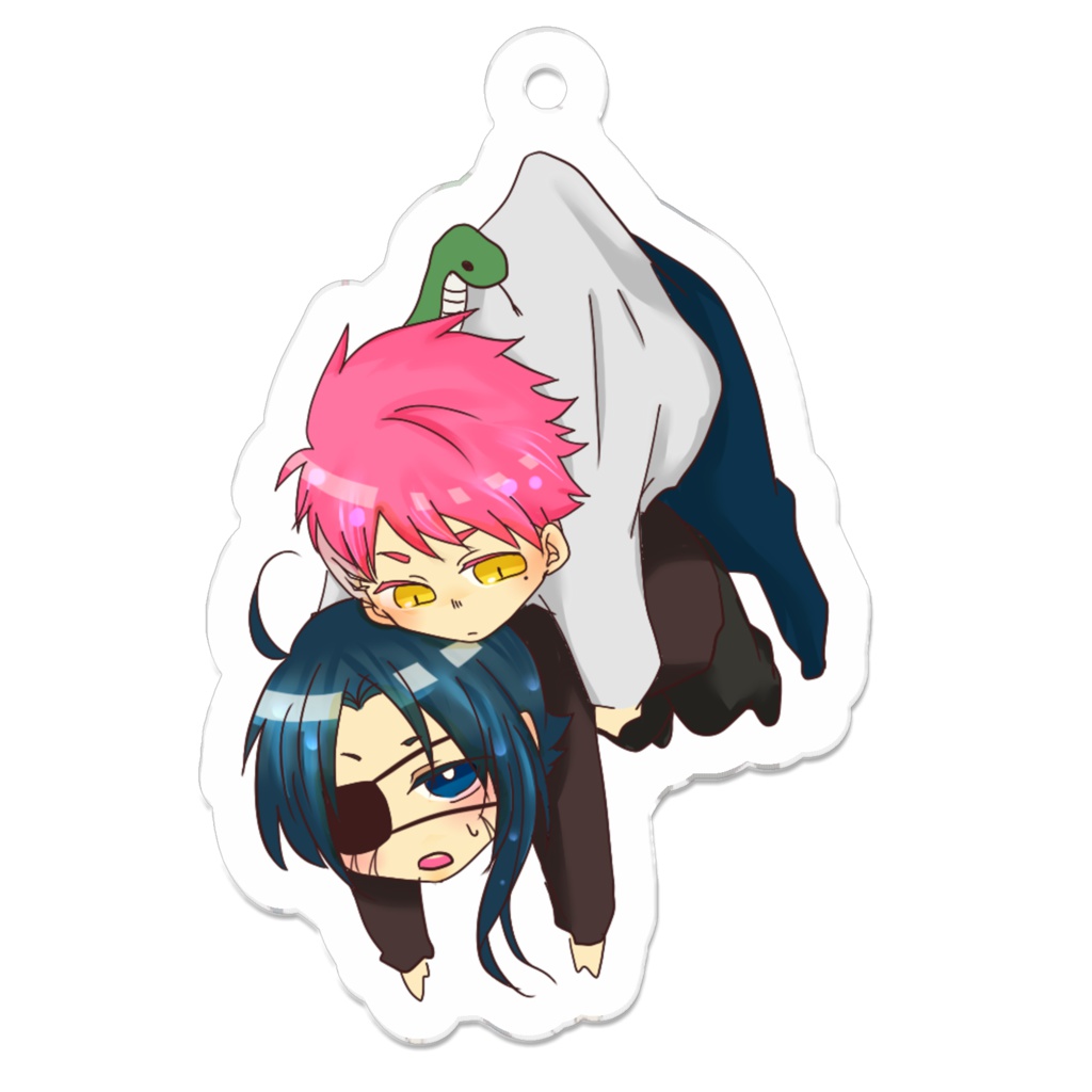 【創作】つままれ風アクリルキーホルダー