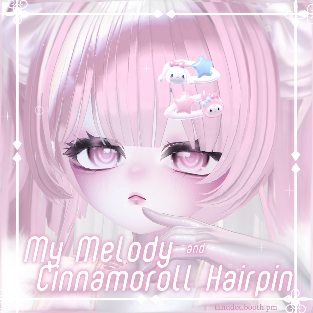 【無料】୨୧ マイメロとシナモンヘアピン | my melody & cinnamoroll hairpins ୨୧