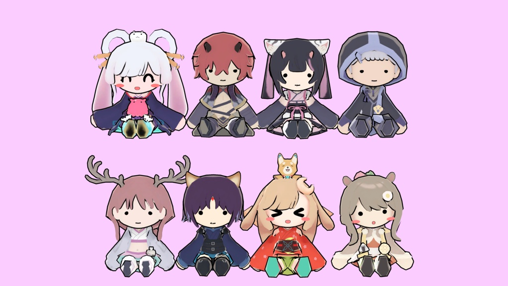 【無料】超かぐや姫!の人形モデル【非公式】