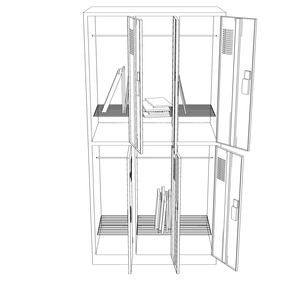 【3D素材】部室【クリスタ】