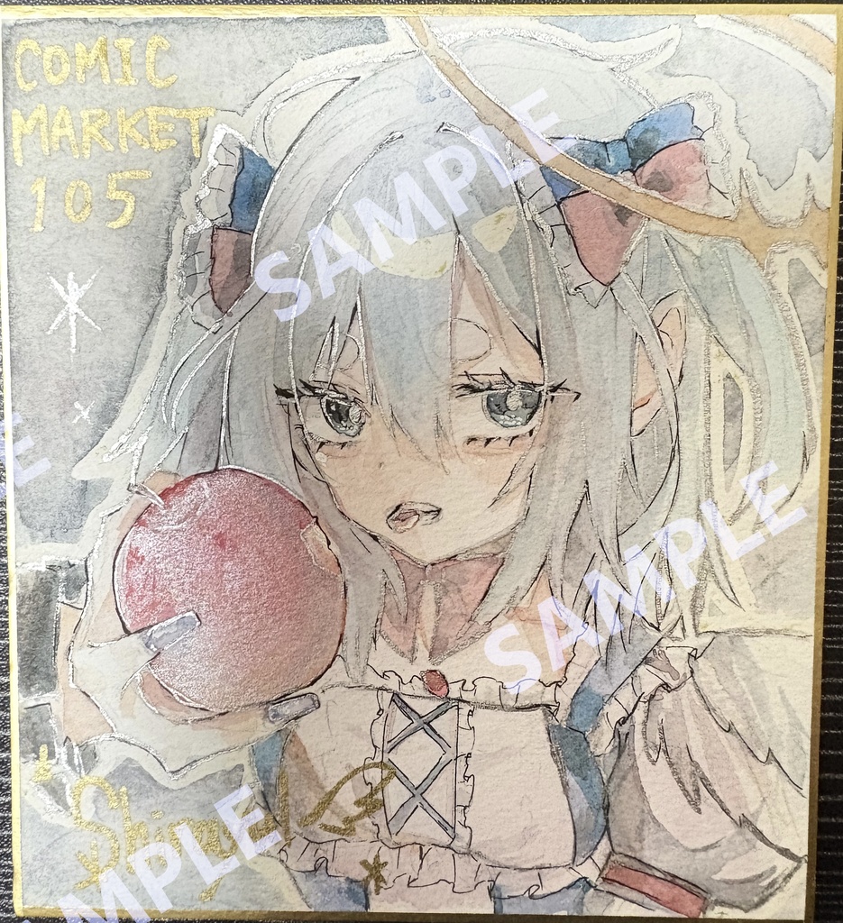 【一点モノ】しらゆき❄️アナログ色紙