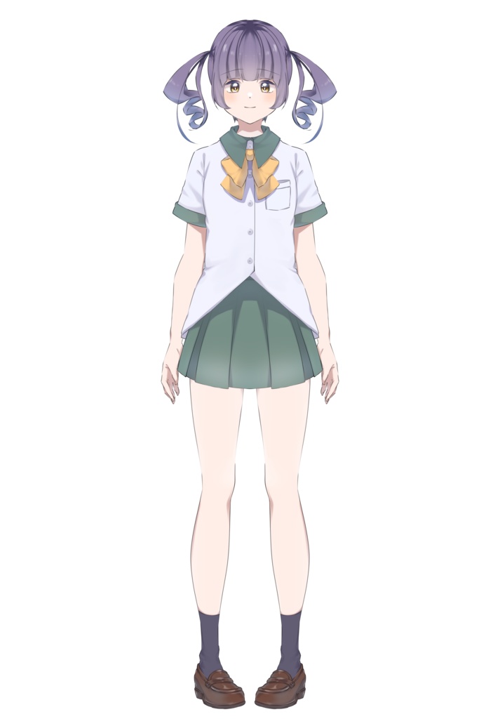 【汎用】ツインテ女の子【パーツ分けpsd】