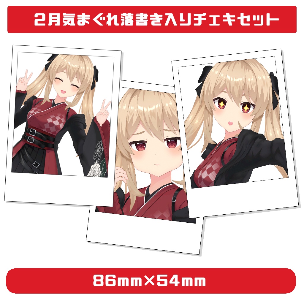 2月気まぐれ落書き入りチェキセット